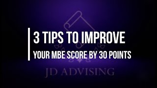 3 Tips to Improve your MBE Score by 30 Points [upl. by Dalston]