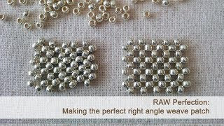 Technique video Right Angle Weave perfection [upl. by Cook601]