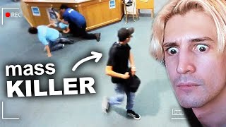 Cops Hunt Down 16 Year Old Mass Killer  xQc Reacts [upl. by Alleira773]