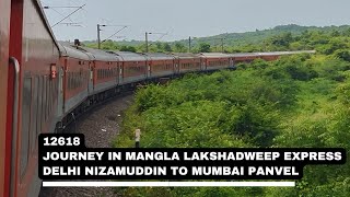 Journey in Mangla Lakshadweep Express  Delhi to Panvel Via Jhansi  Highspeed Overtakes and skips [upl. by Baptiste]