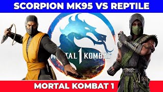 Scorpion Skin Clássica 1995 vs Reptile em Mortal Kombat 1 – Duelo Épico [upl. by Leora]