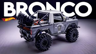 Ford Bronco Offroad with working suspension and steering Hotwheels Custom inpired from John Link [upl. by Huey906]