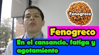 fenogreco mejora agotamiento cansancio y fatiga Dr Javier E Moreno [upl. by Eeloj586]