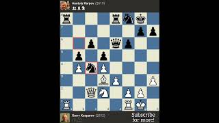 KASPAROV vs KARPOV Valencia Spain 2009 [upl. by Hnirt]