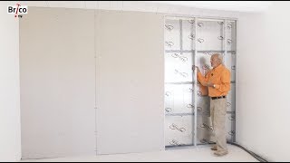 Isoler un mur avec contrecloison plaque de plâtre  Tuto avec Robert [upl. by Armahs309]