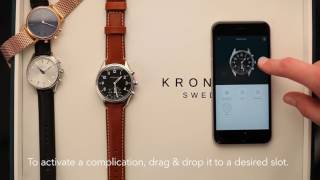 How to set up the Kronaby watchface on an iPhone [upl. by Seditsira459]