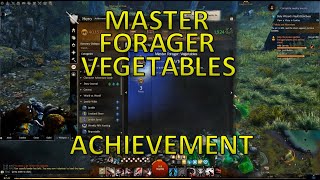 GW2  Master Forager Vegetables Achievement [upl. by Atteugram]