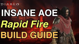 Diablo IV  AOE Rapid Fire Rogue Build Guide  Season 1 [upl. by Yeo]