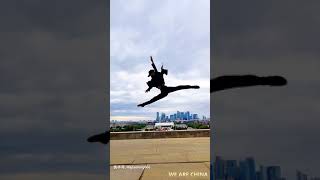 Chinese dancer performs in the streets of the UK [upl. by Seldan]