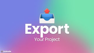 How to Export Your Projects From Taskade 📤 [upl. by Nnahgaem886]