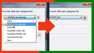 Trick to Fix Missing CTB File in Autocad [upl. by Eneli]