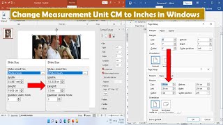 How to Change Measurement Unit CM to Inches in Windows 1110 [upl. by Stead944]