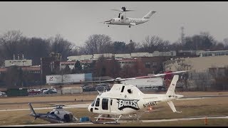 AW609 Tiltrotor flyby and landing amp Philadelphia Eagles livery AW119 [upl. by Dearr]