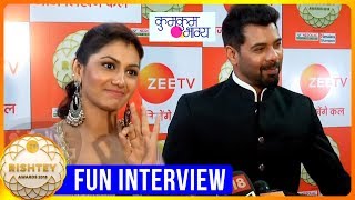 Shabbir Ahluwalia And Sriti Jhas Fun Interview  Kumkum Bhagya  Zee Rishtey Awards 2018 Red Crapet [upl. by Monahan316]