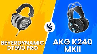 Beyerdynamic DT990 Pro vs AKG K240 MKII  Which Headphone Is Better SideBySide Comparison [upl. by Ag]