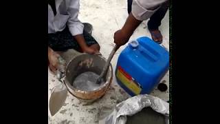 How to do Terrace waterproofing using Algicoat RC104 Contact No92465094229246365055 [upl. by Webber]