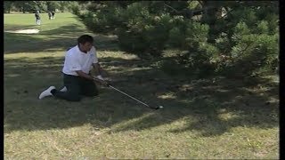 Amazing golf shot  Ballesteros on his knees [upl. by Conny]