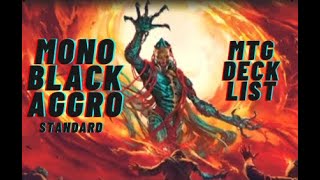 Bloomburrow Standard Mono Black Aggro MTG Arena [upl. by Kilgore648]