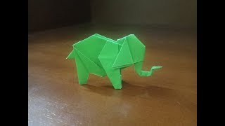 How To Make A Paper Origami Easy Elephant [upl. by Aisiat739]