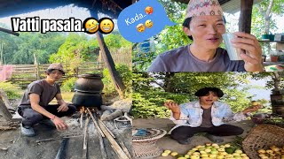 Tin pane khana aunu hai sabai jana🥵😂 My new Business😁villagelife vlog [upl. by Clauddetta805]