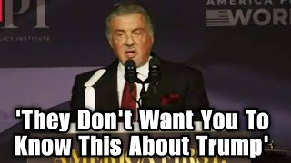 Crowd EXPLODES As MAGA Sylvester Stallone TRIGGERS Dems with EPIC Speech Gets a Standing Ovation [upl. by Hibbert]