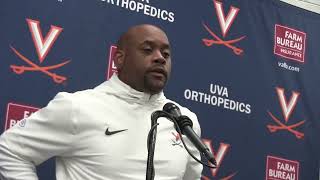 Virginia OC Des Kitchings on offensive struggles against Virginia Tech whats next [upl. by Naegem]