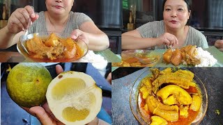 Wak Chambil songa suk onge chaatjokPork with Citrus macroptera fryPork Belly recipe [upl. by Aig]