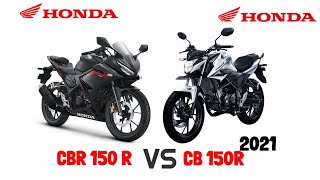 Honda Cb 150r Streetfire 2021 VS Cbr 150 rDetailed ComparisonMileageTop SpeedPriceBIKE INFORMER [upl. by Carri]