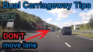 UK dual carriageway tips  DONT change lanes there [upl. by Eelame]