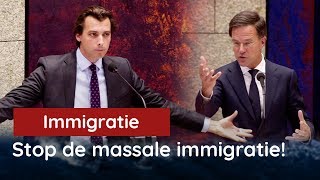 Baudet in verhit debat met Rutte over immigratie [upl. by Minerva]