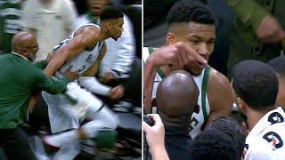 Giannis HEATED at Pacers for Taking Game Ball After His 64Point Performance [upl. by Nollie]