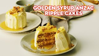 Golden syrup ANZAC ripple cakes  tastecomau [upl. by Ahsinac356]