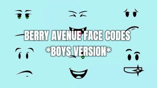 BERRY AVENUE FACE CODES BOY VERSION WORKING 2024  nxbbyangelz [upl. by Arelc]