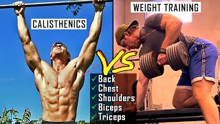 The Best Push amp Pull Exercises  Calisthenics vs Weight Training Workout Guide [upl. by Ennailuj]