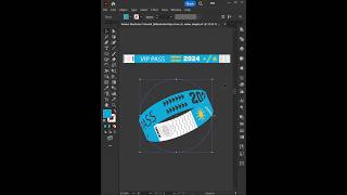 Adobe illustrator Tutorial  How to create wristband for VIP illustrator illustratortutorial [upl. by Sulihpoeht]