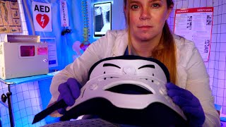 ASMR Hospital Neck Exam for Slipped Disc  Fabric Sounds Massage Tape  Medical Role Play [upl. by Tallula]