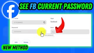 How to see my current fb password 2024 UPDATED [upl. by Asreht]