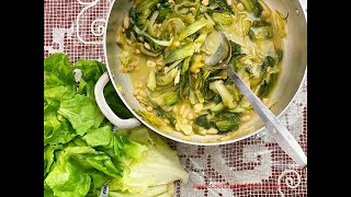 Sauteed Escarole and Cannellini Beans Rossellas Cooking With Nonna [upl. by Daegal]