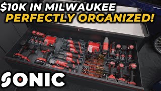 10000 in Milwaukee Tools PERFECTLY Organized Sonic vs SnapOn ToolBox Giveaway [upl. by Attelrahs263]