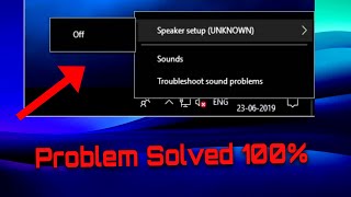 Fix Speaker Setup Unknown Windows 10 Error Problem Solved 100 [upl. by Eimirej]