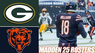 Caleb Williams l Packers vs Bears l Madden 25 Rosters l PS5 Simulation [upl. by Dowzall]