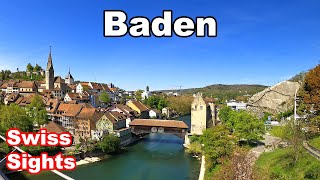 Baden Switzerland Thermal Bath City Aargau Schweiz 4K [upl. by Eedia544]