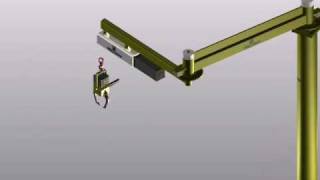 Ergoman Manipuladores  Braço biarticulado com balancim e garra [upl. by Shell]