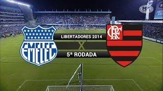 Gols  Emelec EQU 1 x 2 Flamengo  Libertadores 2014  02042014 [upl. by Adia]