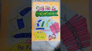 Say no to crackers poster NCERT PROJECT NCRTdiwali dewalistatus [upl. by Nywled]