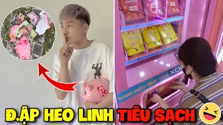 Vlog  Quang Con Đập Trộm Heo Đất Của Khánh Linh Lấy Tiền Đi Tiêu Sạch [upl. by Bow]