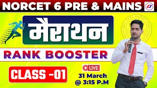 मैराथन  AIIMS NORCET6 PRE amp MAINS  RANK BOOSTER TEST  Important Question  RJ CAREER POINT [upl. by Initsed]