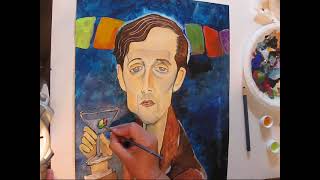 Modigliani painting redone OLD Blog Giveaway from 2012 [upl. by Yelroc]