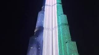 UAE National Anthem Burj Khalifa [upl. by Melac]