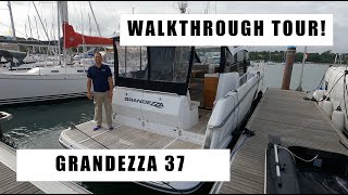 Grandezza 37 OC Walkthrough Tour  Clever features huge amount of space on this impressive cruiser [upl. by Falzetta993]